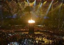 La llama olímpica que estará encendida en Londres durante los juegos
